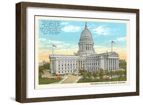 State Capitol, Madison, Wisconsin-null-Framed Art Print