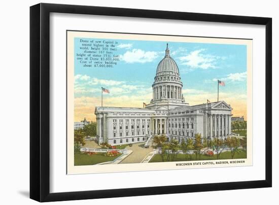 State Capitol, Madison, Wisconsin-null-Framed Art Print