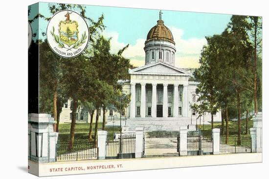 State Capitol, Montpelier, Vermont-null-Stretched Canvas