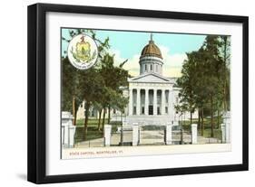 State Capitol, Montpelier, Vermont-null-Framed Art Print