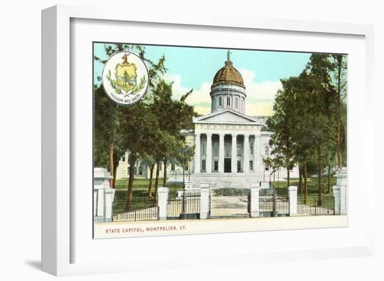 State Capitol, Montpelier, Vermont-null-Framed Art Print