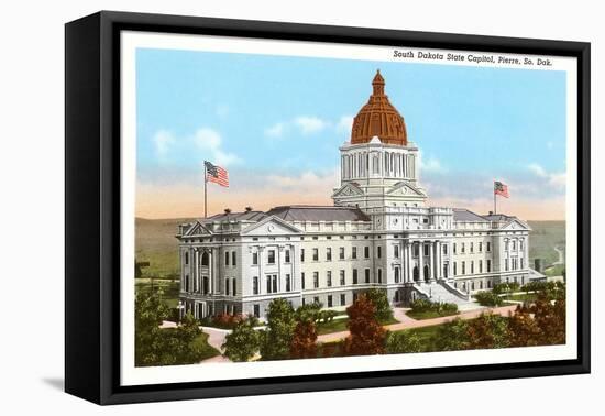 State Capitol, Pierre, South Dakota-null-Framed Stretched Canvas