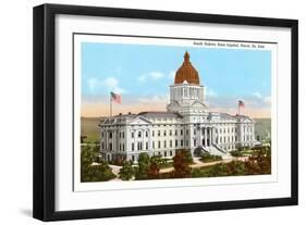 State Capitol, Pierre, South Dakota-null-Framed Art Print