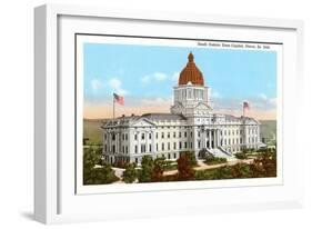 State Capitol, Pierre, South Dakota-null-Framed Art Print