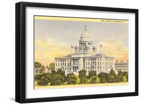 State Capitol, Providence, Rhode Island-null-Framed Art Print