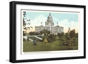 State Capitol, Providence, Rhode Island-null-Framed Art Print