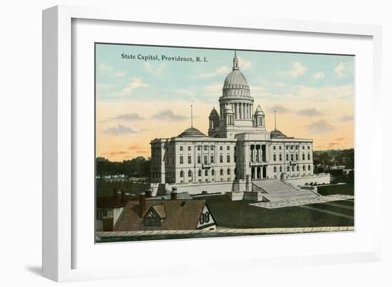 State Capitol, Providence, Rhode Island-null-Framed Art Print