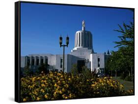 State Capitol, Salem, Oregon, USA-null-Framed Stretched Canvas