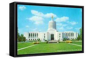 State Capitol, Salem, Oregon-null-Framed Stretched Canvas