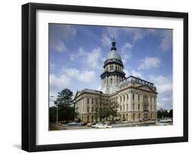State Capitol, Springfield, Illinois, USA-null-Framed Premium Photographic Print