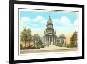 State Capitol, Springfield, Illinois-null-Framed Premium Giclee Print