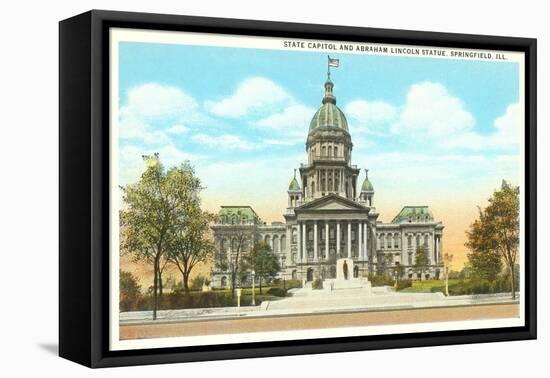 State Capitol, Springfield, Illinois-null-Framed Stretched Canvas