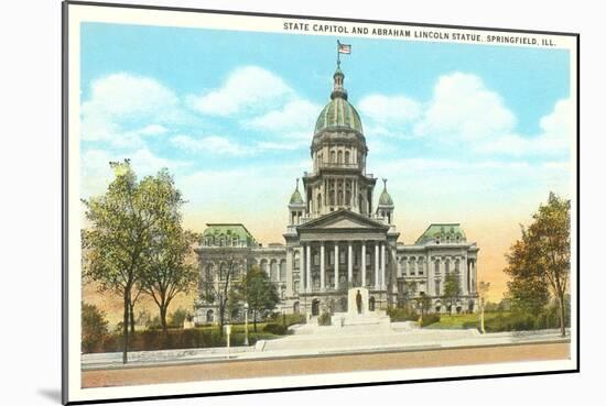 State Capitol, Springfield, Illinois-null-Mounted Art Print