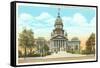 State Capitol, Springfield, Illinois-null-Framed Stretched Canvas