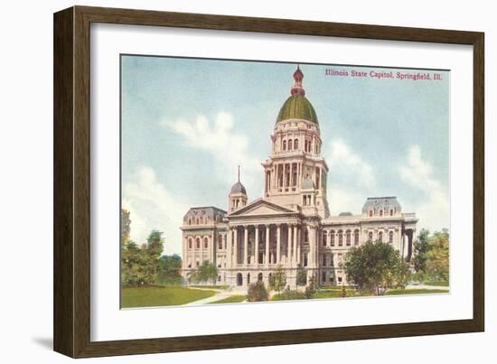 State Capitol, Springfield, Illinois-null-Framed Art Print