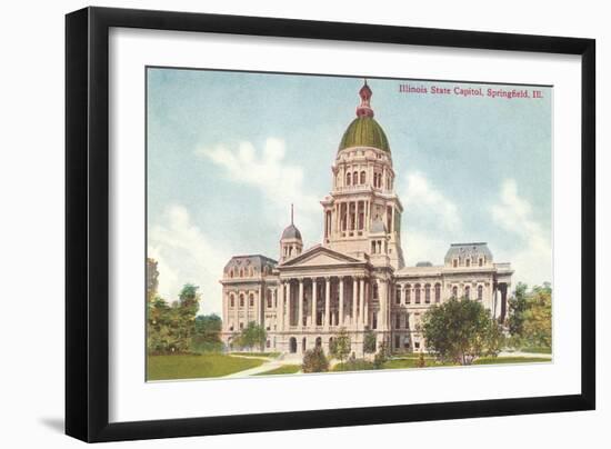 State Capitol, Springfield, Illinois-null-Framed Art Print