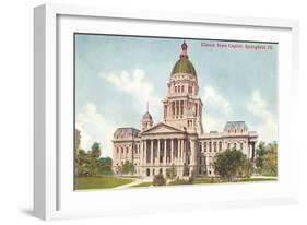 State Capitol, Springfield, Illinois-null-Framed Art Print