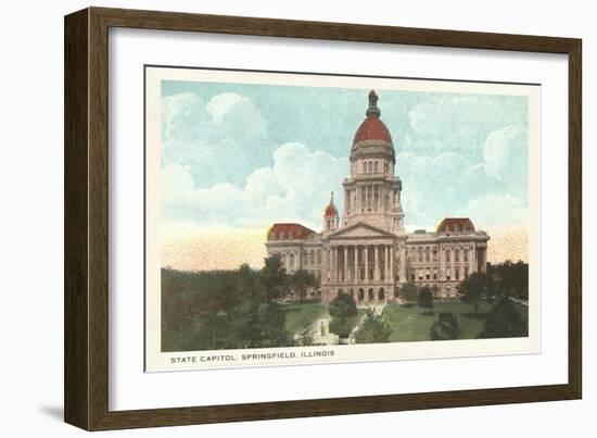 State Capitol, Springfield, Illinois-null-Framed Art Print