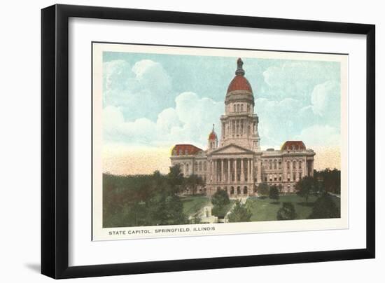 State Capitol, Springfield, Illinois-null-Framed Art Print