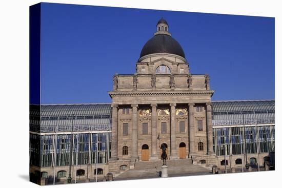 State Chancellery in Hofgarten, Munich, Detail, Germany-null-Stretched Canvas