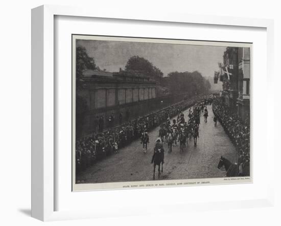 State Entry into Dublin of Earl Cadogan, Lord Lieutenant of Ireland-null-Framed Giclee Print