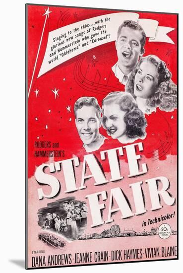 State Fair, from Top: Dana Andrews, Jeanne Crain, Vivian Blaine, Dick Haymes, 1945-null-Mounted Art Print