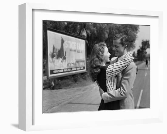 State Fair, Jeanne Crain, Dana Andrews, 1945-null-Framed Photo