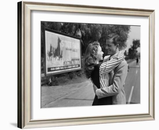 State Fair, Jeanne Crain, Dana Andrews, 1945-null-Framed Photo