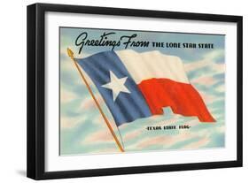 State Flag of Texas-null-Framed Art Print