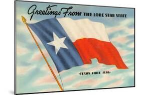 State Flag of Texas-null-Mounted Art Print