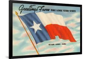 State Flag of Texas-null-Framed Art Print