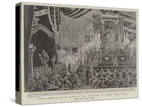 State Funeral of M Pasteur, the Ceremony at Notre Dame, Paris-Henri Lanos-Stretched Canvas