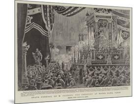 State Funeral of M Pasteur, the Ceremony at Notre Dame, Paris-Henri Lanos-Mounted Giclee Print