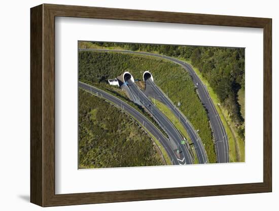 State Highway One at Johnstone's Hill Tunnels, North Auckland, North Island, New Zealand-David Wall-Framed Photographic Print