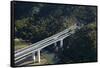 State Highway One at Waiwera Viaduct and Johnstone's Hill Tunnels, North Auckland, New Zealand-David Wall-Framed Stretched Canvas