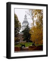 State House 1772-1779, and US Capitol from 1783 to 1784, Maryland, USA-Scott T. Smith-Framed Photographic Print