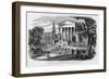State House and Public Square, New Haven, with College Buildings in the Back-Ground.-null-Framed Giclee Print