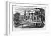 State House and Public Square, New Haven, with College Buildings in the Back-Ground.-null-Framed Giclee Print