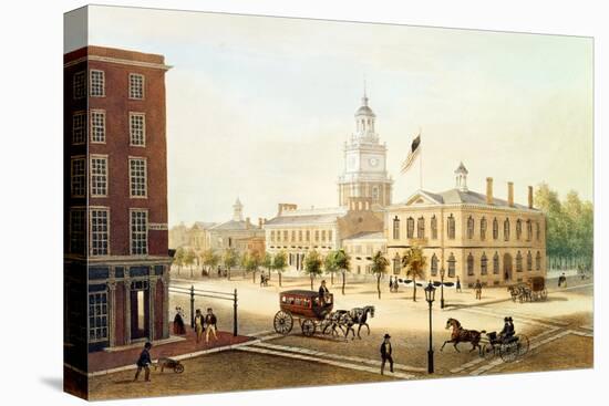 State House, Philadelphia-Augustus Kollner-Stretched Canvas