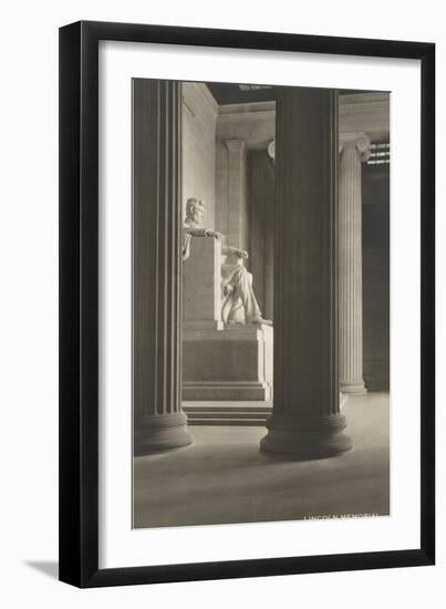 State in Lincoln Memorial-null-Framed Art Print