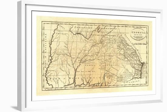 State of Georgia, c.1795-Mathew Carey-Framed Art Print