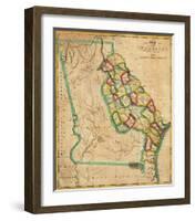 State of Georgia, c.1827-Robert Desilver-Framed Art Print