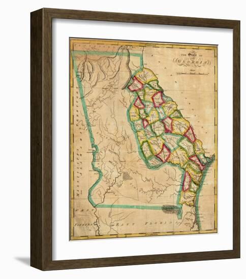 State of Georgia, c.1827-Robert Desilver-Framed Art Print