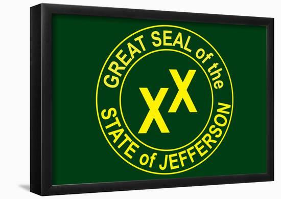 State of Jefferson Official Flag Print Poster-null-Framed Poster