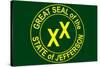 State of Jefferson Official Flag Print Poster-null-Stretched Canvas