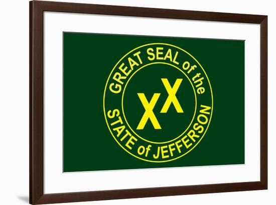 State of Jefferson Official Flag-null-Framed Art Print