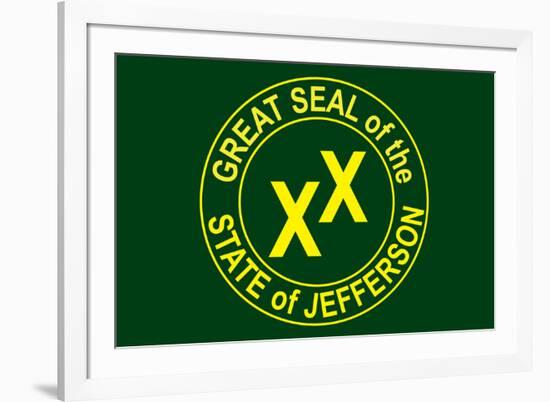 State of Jefferson Official Flag-null-Framed Art Print