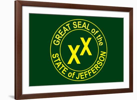 State of Jefferson Official Flag-null-Framed Art Print
