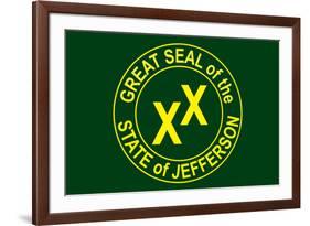 State of Jefferson Official Flag-null-Framed Art Print