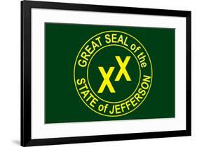 State of Jefferson Official Flag-null-Framed Art Print